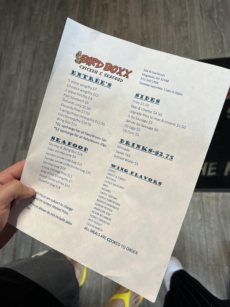 Bird Boxx Menu image 2